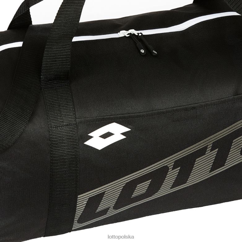 Lotto Polska - Lotto Człowiek cały czarny/jasny asfalt torba gimnastyczna s akcesoria R4DBZ649