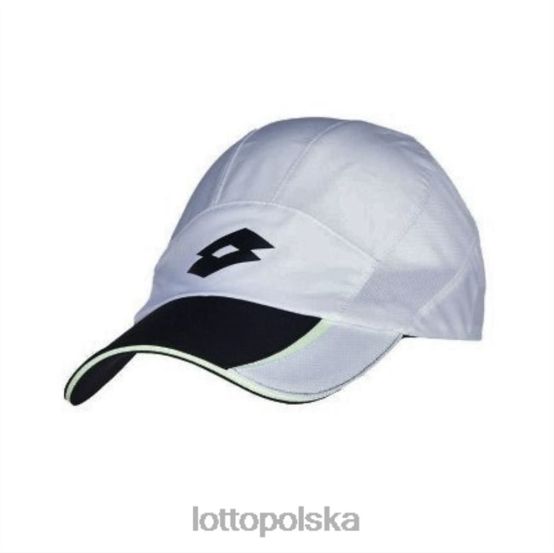 Lotto Polska - Lotto Człowiek jasny biały/cały czarny czapka tenisowa akcesoria R4DBZ666