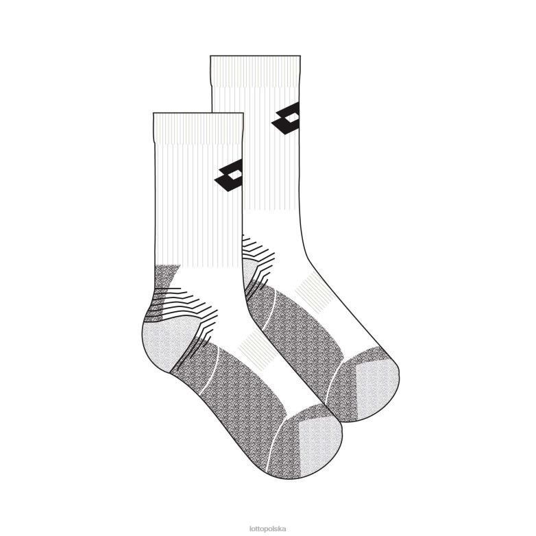 Lotto Polska - Lotto Człowiek jasna biel skarpetka tenisowa ii akcesoria R4DBZ677