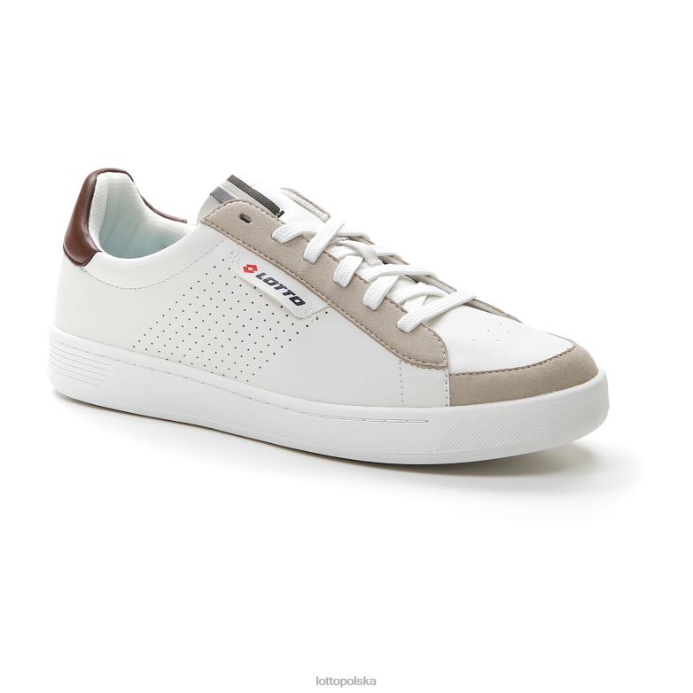 Lotto Polska Buty - Lotto Człowiek biały/mustangowy brąz sąd 73 amf buty R4DBZ59