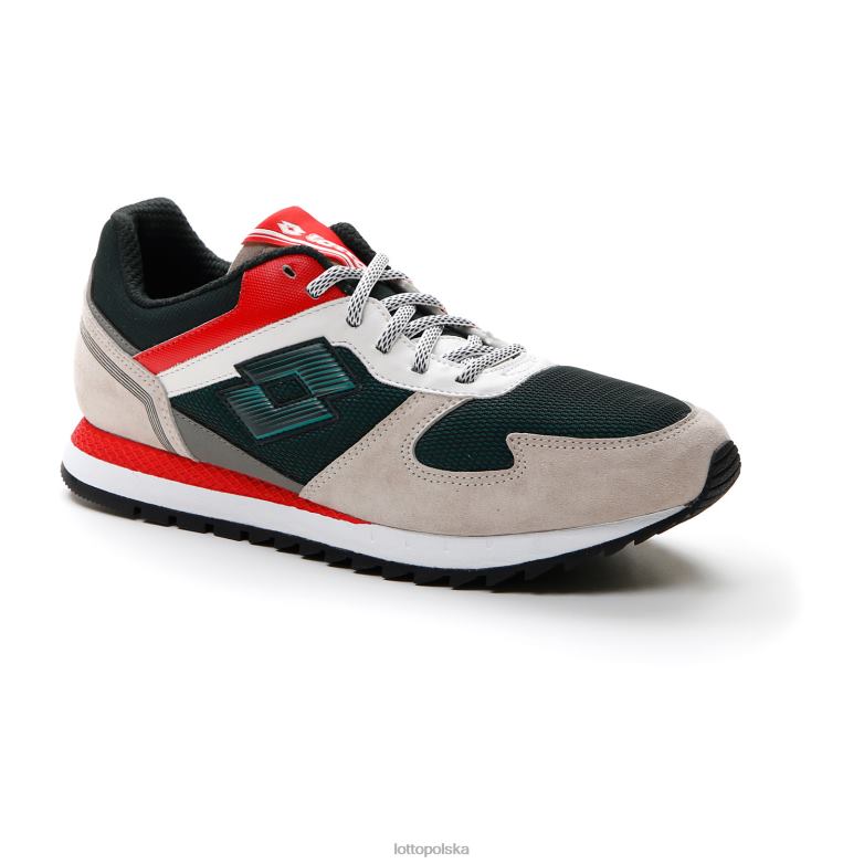 Lotto Polska Buty - Lotto Człowiek zieleń kadmowa/deszczowy dzień/płomienna czerwień biegacz plus 95 iv buty R4DBZ74