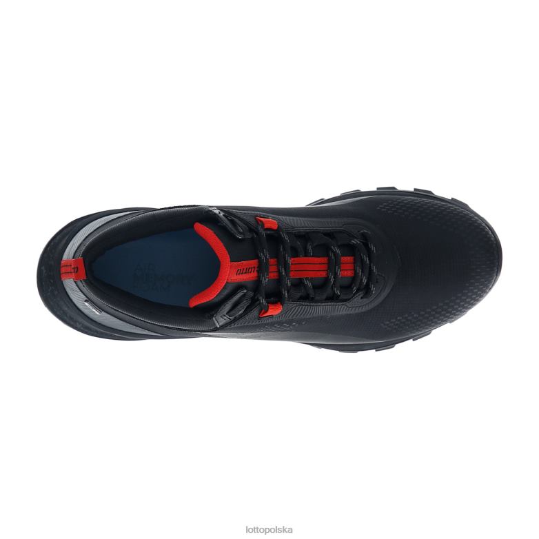 Lotto Polska Buty - Lotto Człowiek cały czarny/grawitacyjny tytan moonrun 300 ii w połowie hd buty R4DBZ239