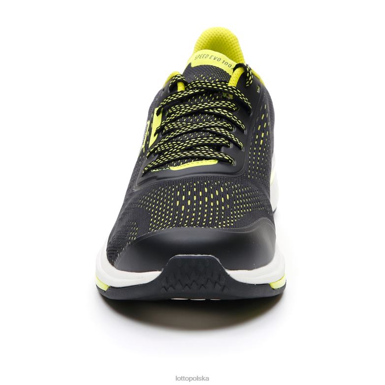 Lotto Polska Buty - Lotto Człowiek wszystkie czarne/akacja zielone speedevo 100 buty R4DBZ220