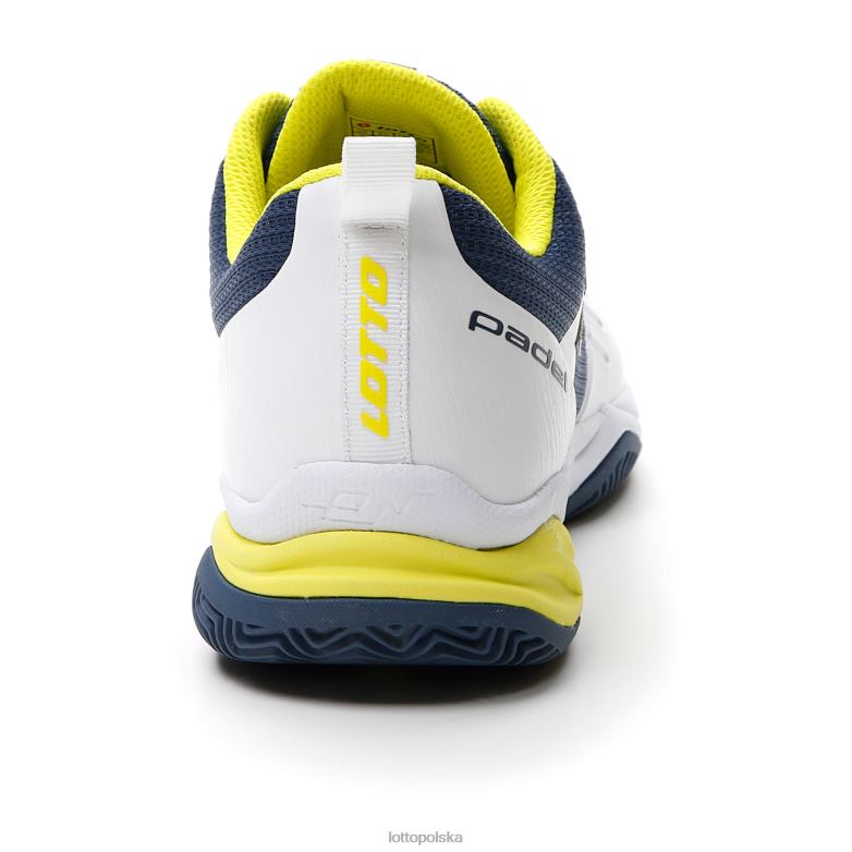 Lotto Polska Buty - Lotto Człowiek cały biały/kwaśny żółty/ciemny dżins superrapida 400 iv buty R4DBZ212