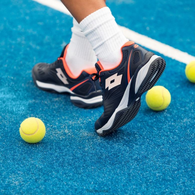 Lotto Polska Buty - Lotto Człowiek granatowy/cały biały/koralowy fluo superrapida 200 szt buty R4DBZ210