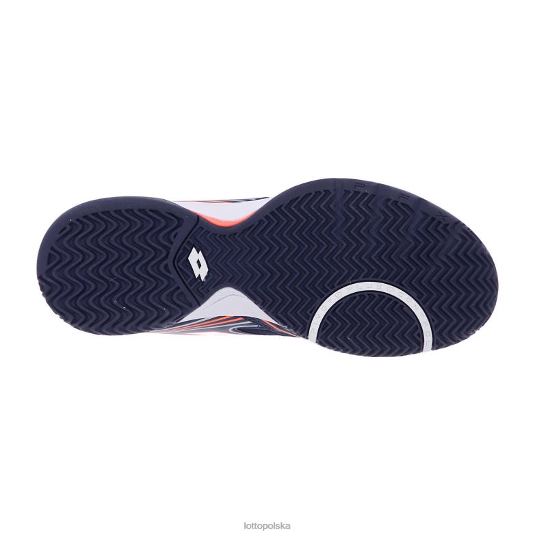 Lotto Polska Buty - Lotto Człowiek granatowy/cały biały/koralowy fluo superrapida 400 iii buty R4DBZ209