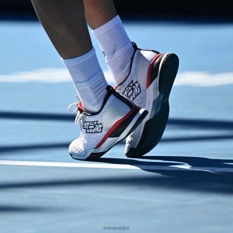 Lotto Męskie - Lotto Człowiek całe białe/całe czarne/ognistoczerwone raptor hyperpulse 100 spd buty R4DBZ106