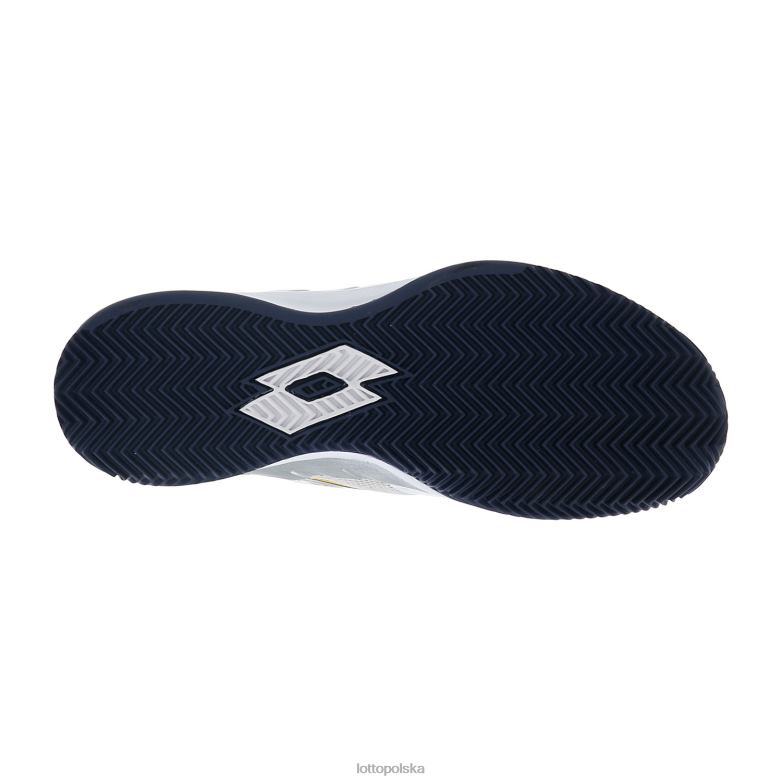 Lotto Męskie - Lotto Człowiek cały biały/granatowy/szafranowy mirage 200 cly buty R4DBZ131
