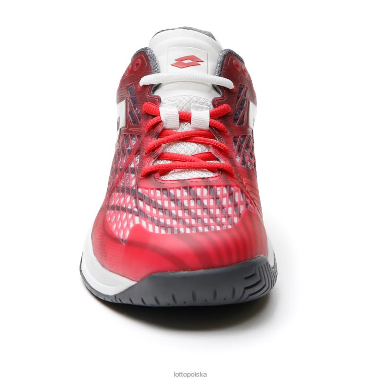 Lotto Męskie - Lotto Człowiek czerwony mak/cały biały/asfalt mirage 100 spd buty R4DBZ98
