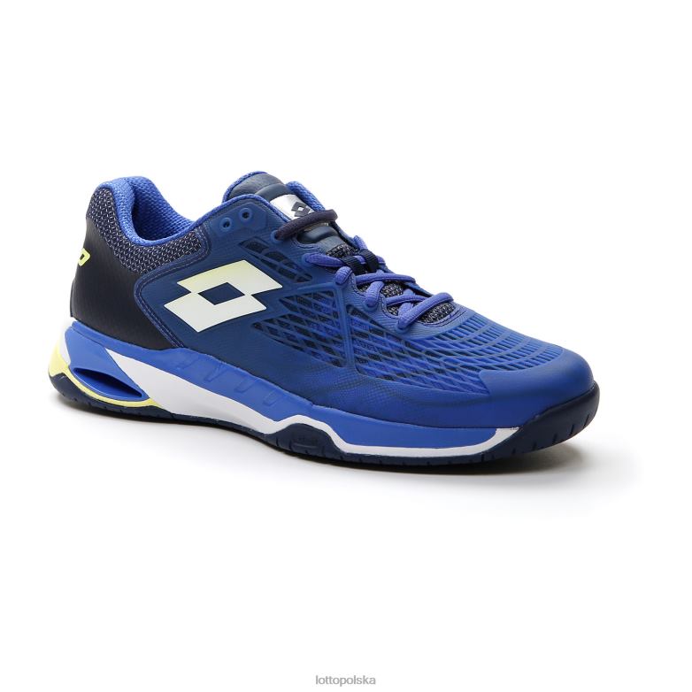 Lotto Męskie - Lotto Człowiek niebieski amparo/żółty neonowy/granatowy mirage 100 spd buty R4DBZ111