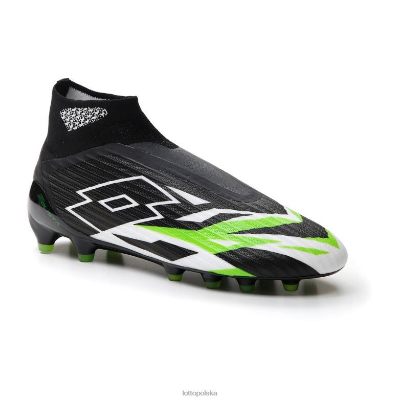 Lotto Męskie - Lotto Człowiek całe czarne/całe białe/wiosennozielone solista 100 vi grawitacja fg buty R4DBZ146