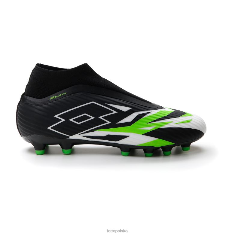 Lotto Męskie - Lotto Człowiek całe czarne/całe białe/wiosennozielone solista 300 vi grawitacyjna fg buty R4DBZ157