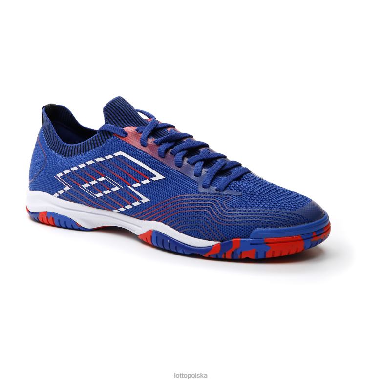 Lotto Męskie - Lotto Człowiek niebieski Amparo/cały biały/czerwony klifowy takto 250 identyfikator buty R4DBZ194