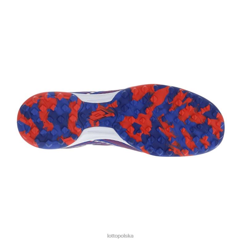 Lotto Męskie - Lotto Człowiek niebieski Amparo/cały biały/czerwony klifowy takto 250tf buty R4DBZ180