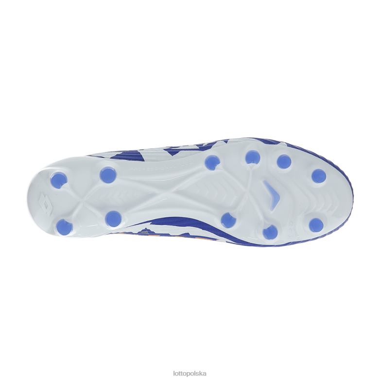 Lotto Męskie - Lotto Człowiek niebieski Amparo/cały biały/pomarańczowy beat solista 100 iv grawitacyjna fg buty R4DBZ151