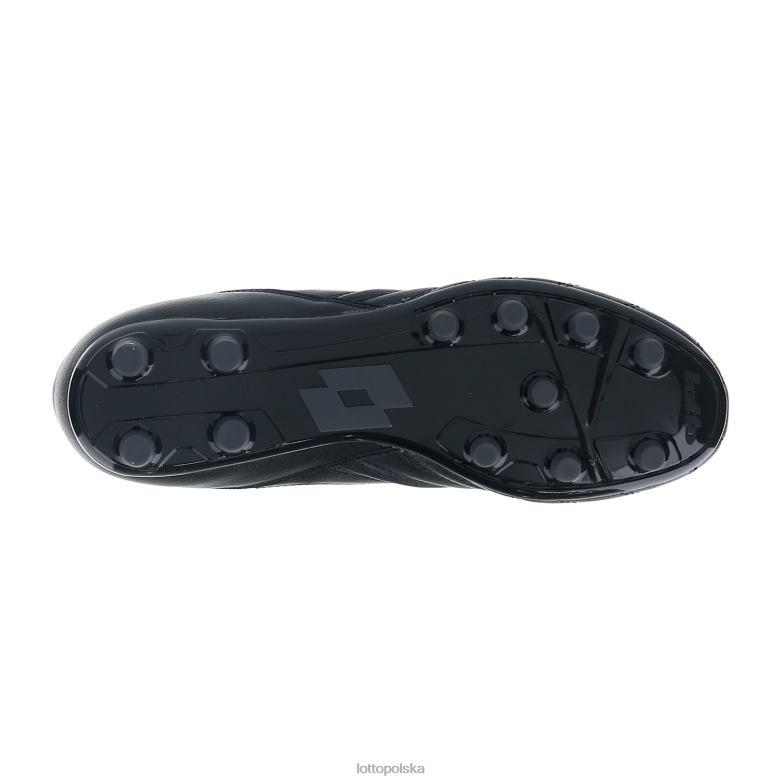 Lotto Męskie - Lotto Człowiek wszystko czarne/asfaltowe stadion 300 iii fg buty R4DBZ172