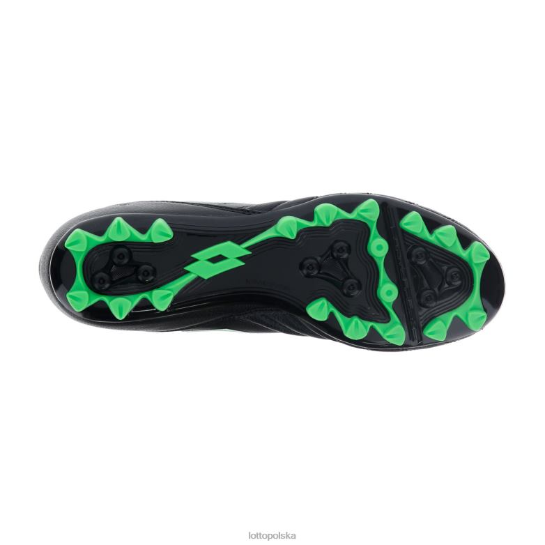 Lotto Męskie - Lotto Człowiek wszystko czarne/wiosenna zieleń stadion 300 ii agm buty R4DBZ148