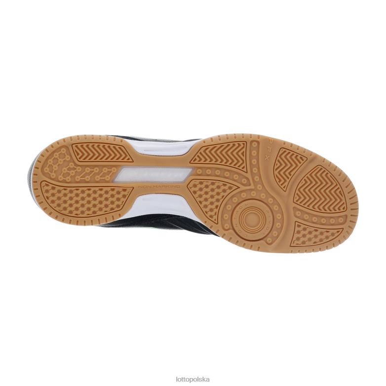 Lotto Męskie - Lotto Człowiek wszystko czarne/wiosenna zieleń stadion 300 ii id buty R4DBZ188