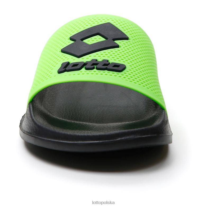 Lotto Polska Buty - Lotto Człowiek wszystko czarne/wiosenna zieleń slajd moku ii buty R4DBZ264