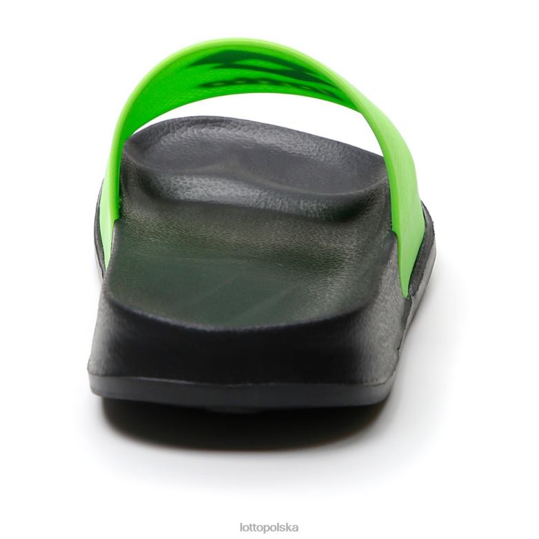 Lotto Polska Buty - Lotto Człowiek wszystko czarne/wiosenna zieleń slajd moku ii buty R4DBZ264