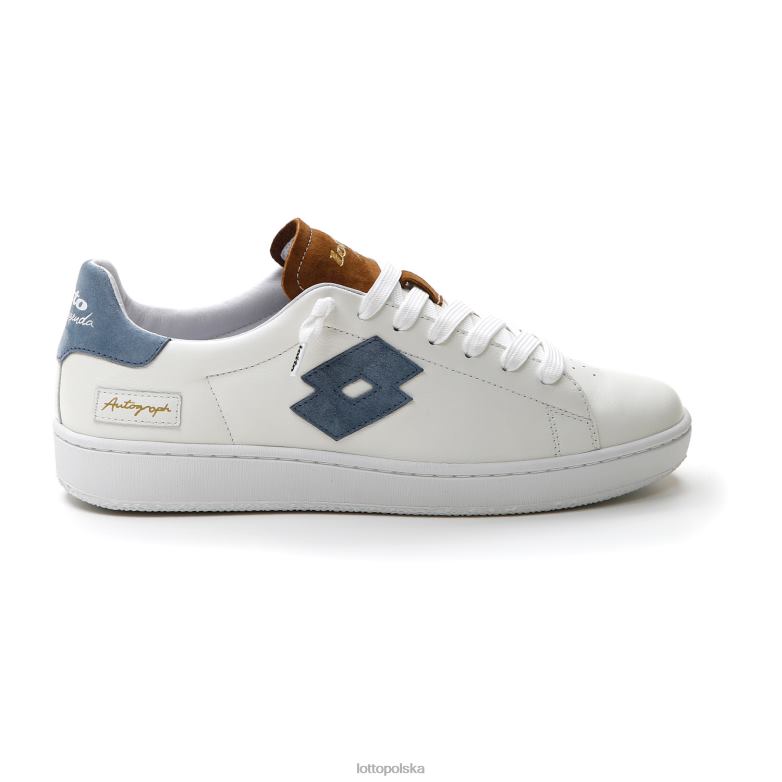 Lotto Polska Buty - Lotto Człowiek biały/niebieski cytadeli/gumowy brąz blok autografów buty R4DBZ2