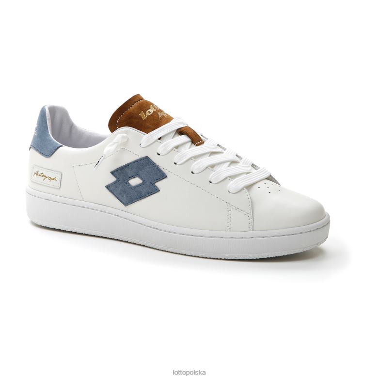Lotto Polska Buty - Lotto Człowiek biały/niebieski cytadeli/gumowy brąz blok autografów buty R4DBZ2