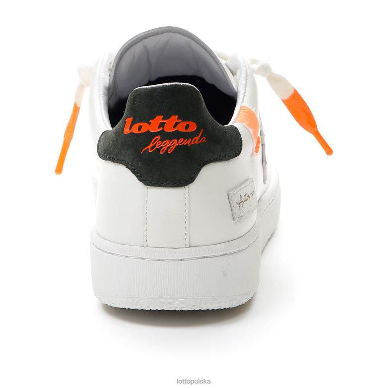 Lotto Polska Buty - Lotto Człowiek biały/zielony żywica/pomarańczowy fluo 2 autograf fluo buty R4DBZ40