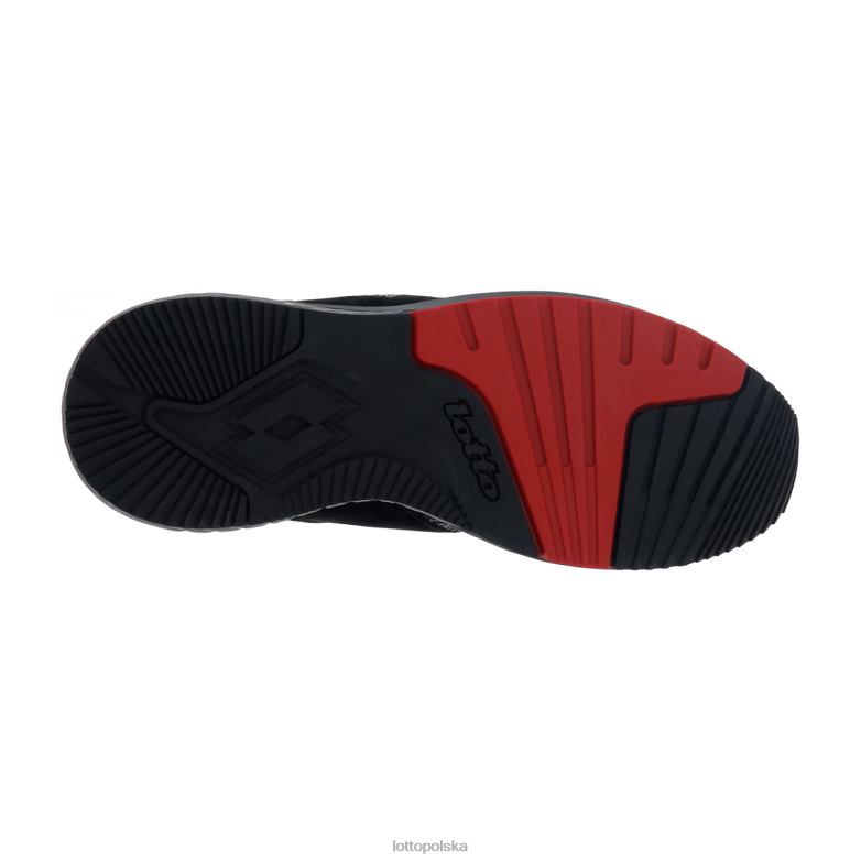 Lotto Polska Buty - Lotto Człowiek cały czarny/jasny asfalt dzianina maratońska buty R4DBZ49