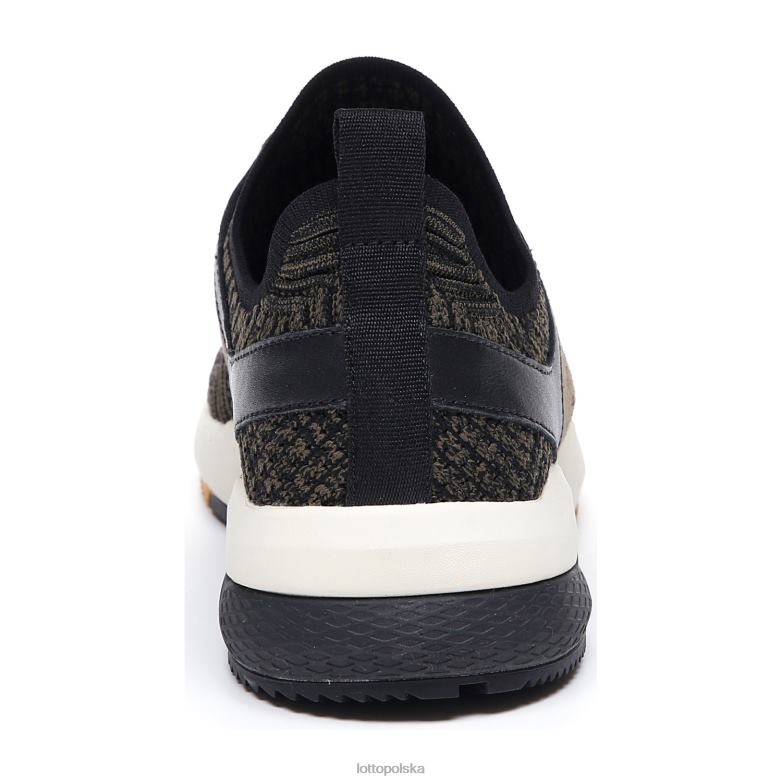 Lotto Polska Buty - Lotto Człowiek ciemna oliwka/całość czarna dzianina maratońska buty R4DBZ51