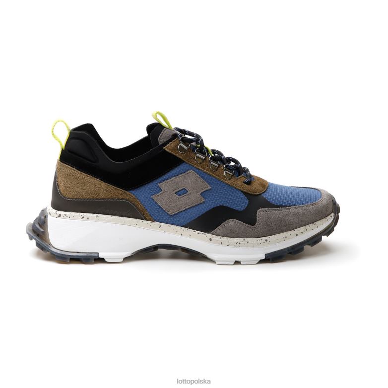 Lotto Polska Buty - Lotto Człowiek ciepły szary 11u/księżycowy błękit/martini oli Tokio Fudżi buty R4DBZ19