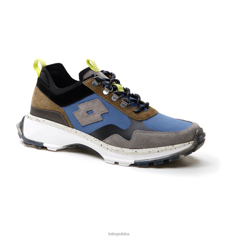 Lotto Polska Buty - Lotto Człowiek ciepły szary 11u/księżycowy błękit/martini oli Tokio Fudżi buty R4DBZ19