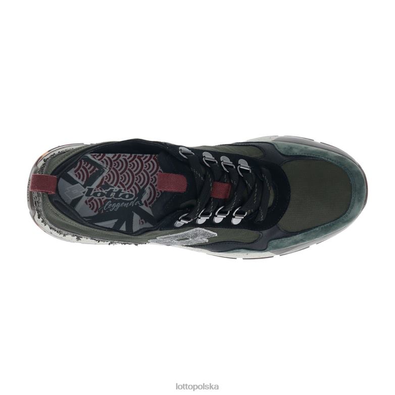 Lotto Polska Buty - Lotto Człowiek liść winogron/cała czarna/zielona żywica Tokio Shibuya II buty R4DBZ5