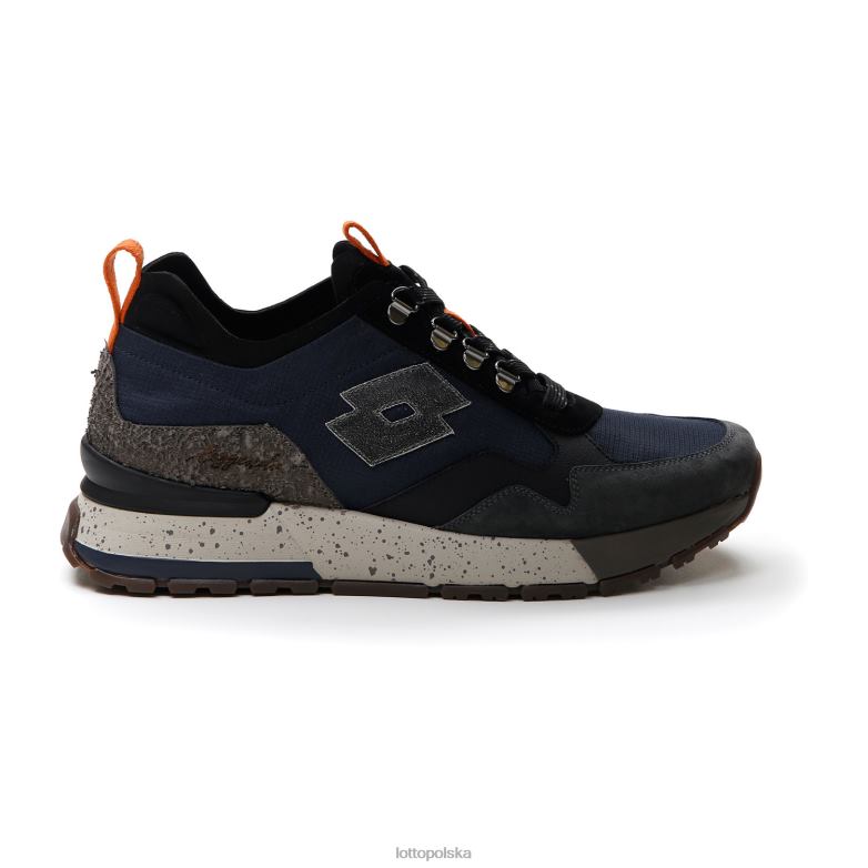 Lotto Polska Buty - Lotto Człowiek nocny błękit/cała czerń/cień szary Tokio Shibuya II buty R4DBZ4