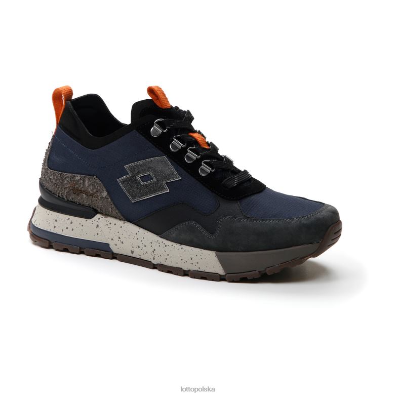 Lotto Polska Buty - Lotto Człowiek nocny błękit/cała czerń/cień szary Tokio Shibuya II buty R4DBZ4