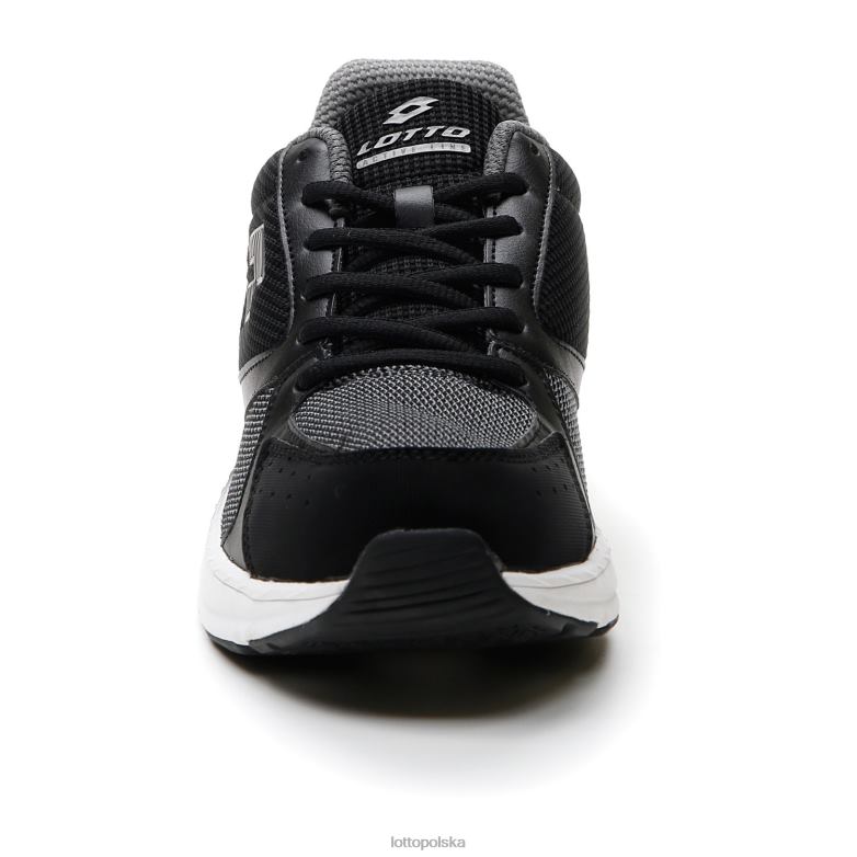Lotto Męskie - Lotto Człowiek cały czarny/chłodny szary 11c speedride 600 xii buty R4DBZ248