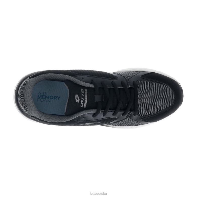Lotto Męskie - Lotto Człowiek cały czarny/chłodny szary 11c speedride 600 xii buty R4DBZ248