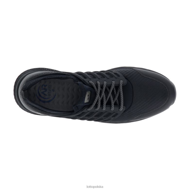 Lotto Męskie - Lotto Człowiek cały czarny/grawitacyjny tytan/chłodny szary 11c bez bryzy iv buty R4DBZ242