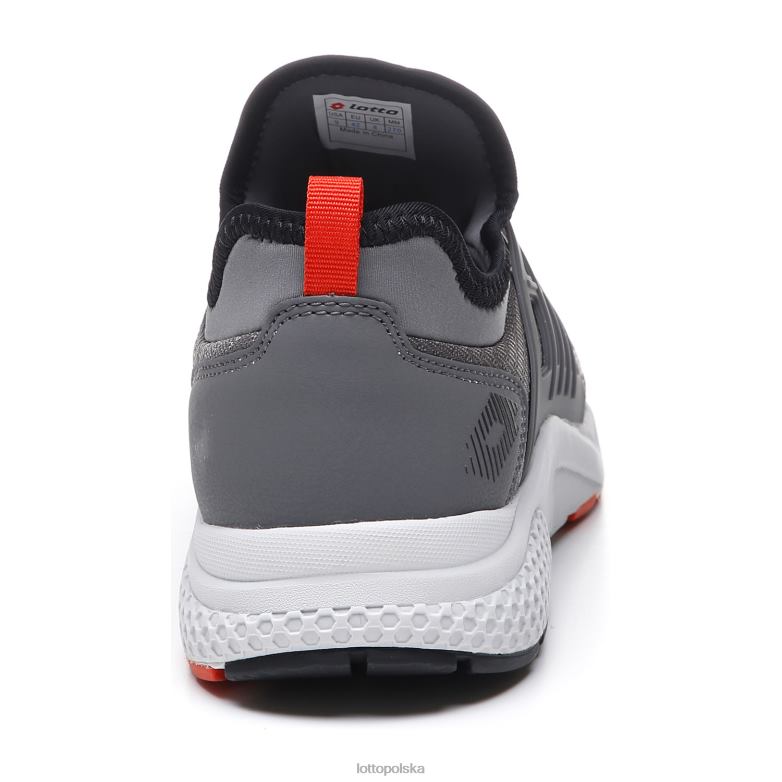 Lotto Męskie - Lotto Człowiek chłodny szary/cały czarny/czerwony blok bez bryzy iv buty R4DBZ243
