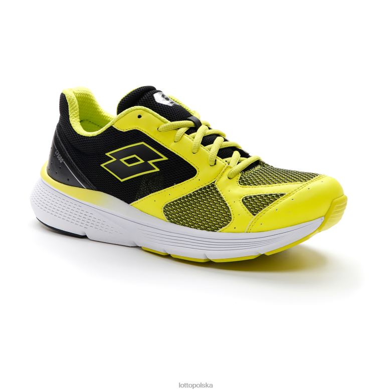 Lotto Męskie - Lotto Człowiek wszystkie czarne/akacja zielone speedride 600ix buty R4DBZ253