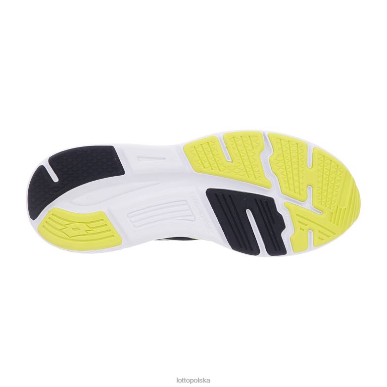 Lotto Męskie - Lotto Człowiek wszystkie czarne/akacja zielone speedride 600ix buty R4DBZ253