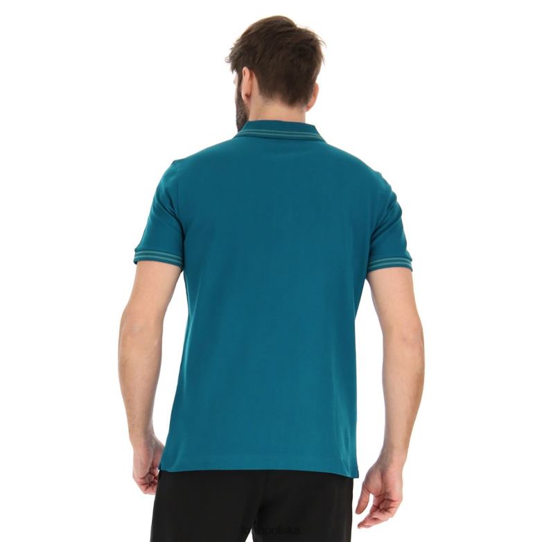 Lotto Męskie - Lotto Człowiek błękit Lyonu/błękit Bretanii klasyczne polo strój R4DBZ560