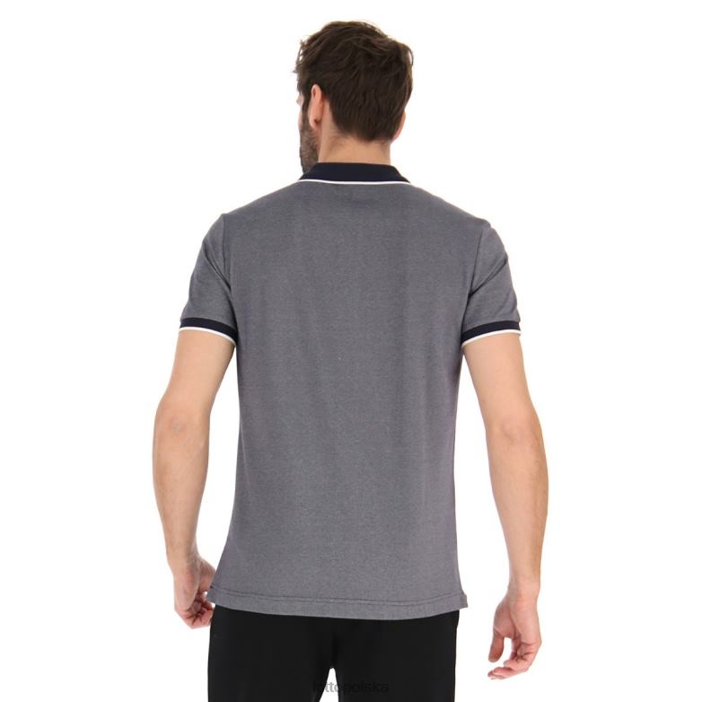 Lotto Męskie - Lotto Człowiek granatowy/jasnobiały polo Firenze strój R4DBZ564