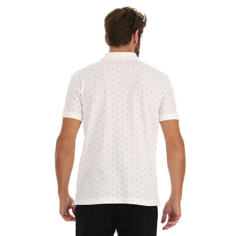 Lotto Męskie - Lotto Człowiek jasna biel polo elba ii pq strój R4DBZ580