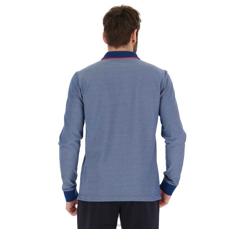 Lotto Męskie - Lotto Człowiek lekkoatletyka polo Firenze ls pq strój R4DBZ592