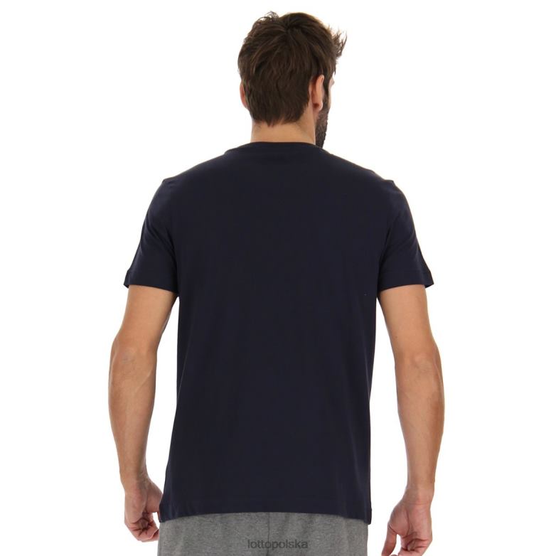 Lotto Męskie - Lotto Człowiek granatowy koszulka prisma iv js strój R4DBZ433