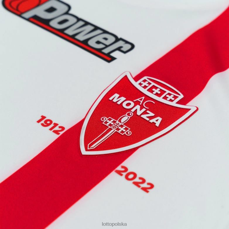 Lotto Męskie - Lotto Człowiek jasna biel ac monza na wyjeździe 22/23 autentyczny strój R4DBZ641