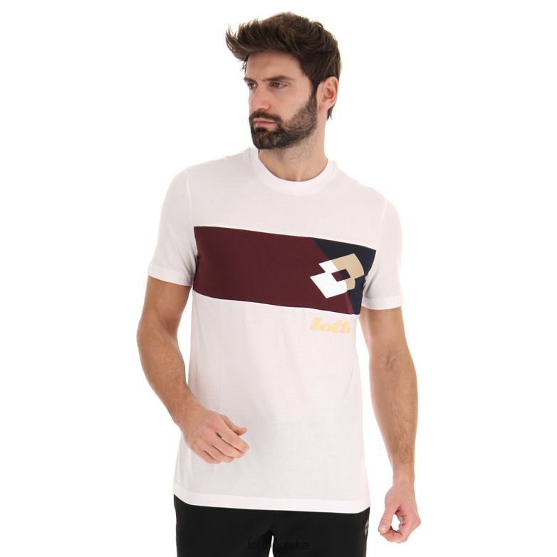 Lotto Męskie - Lotto Człowiek jasna biel koszulka Athletica LG III Tee JS strój R4DBZ384