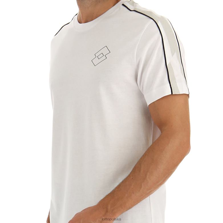 Lotto Męskie - Lotto Człowiek jasna biel logo vi tee js strój R4DBZ463