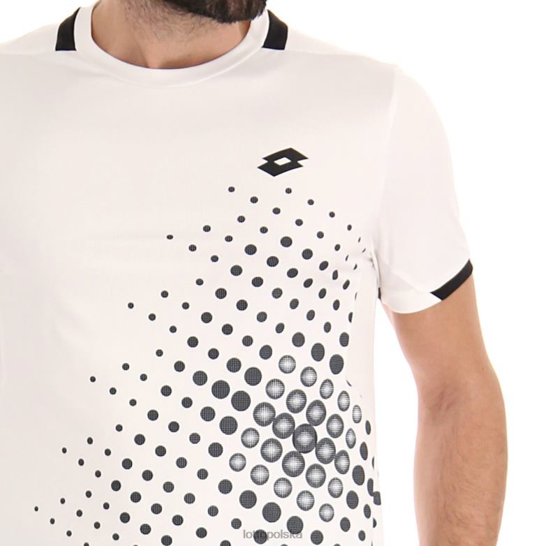 Lotto Męskie - Lotto Człowiek jasny biały/cały czarny górna koszulka iv 1 strój R4DBZ491
