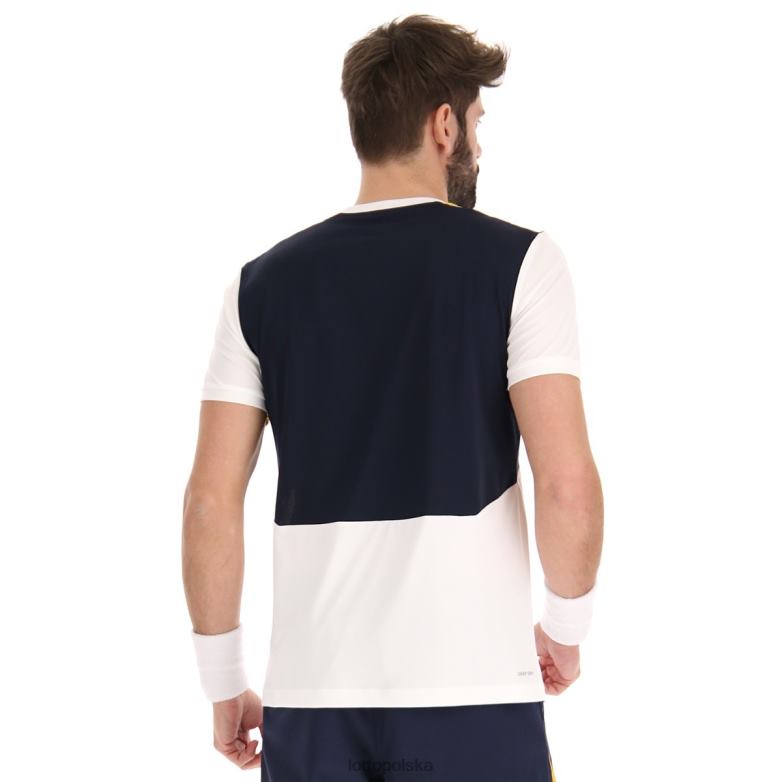 Lotto Męskie - Lotto Człowiek jasny biały/granatowy górna koszulka iv 1 strój R4DBZ492